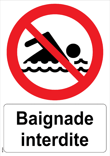 INFO BAIGNADE : Présence de cyanobactéries ; la baignade est interdite à compter du 22/08/2026.